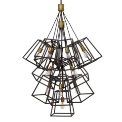Lámpara de araña Fulton, 13 luces