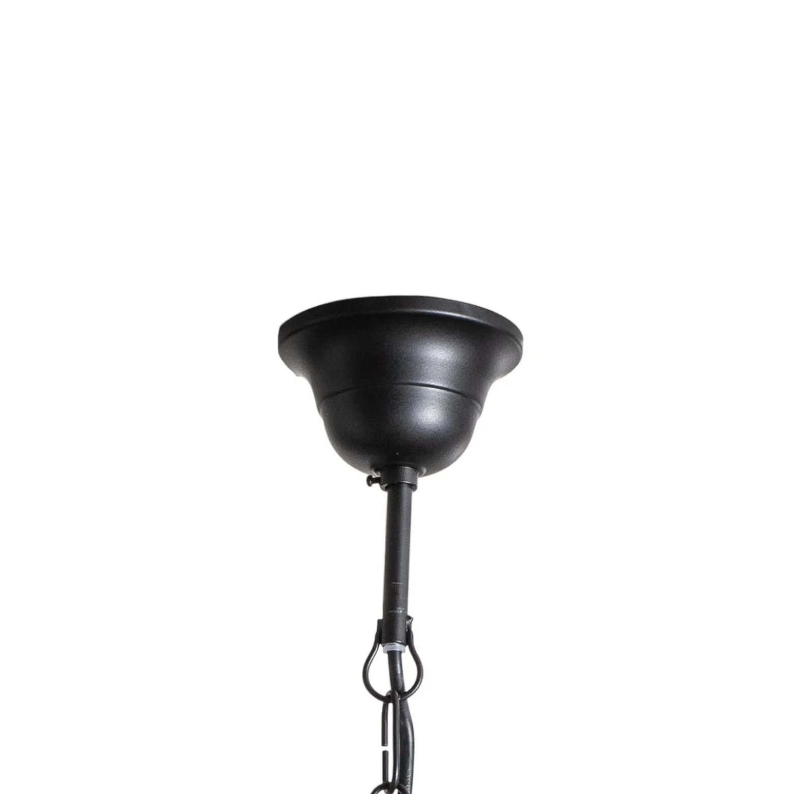 Lámpara de araña Jane metal negro 5 luces cristal