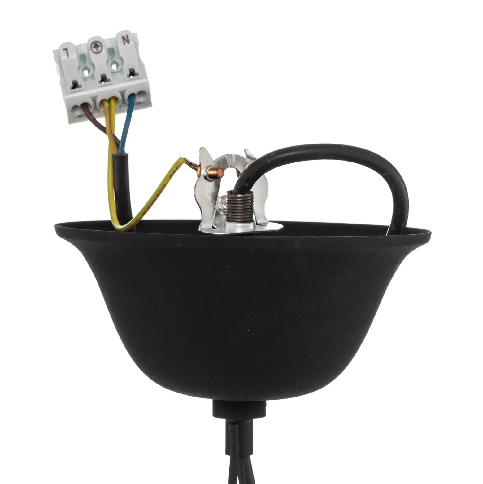 Lámpara de araña Kandela, 8 luces, negro