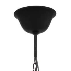 Lámpara de araña Kandela, 8 luces, negro