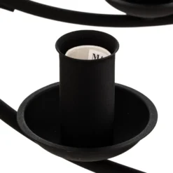 Lámpara de araña Kandela, 8 luces, negro