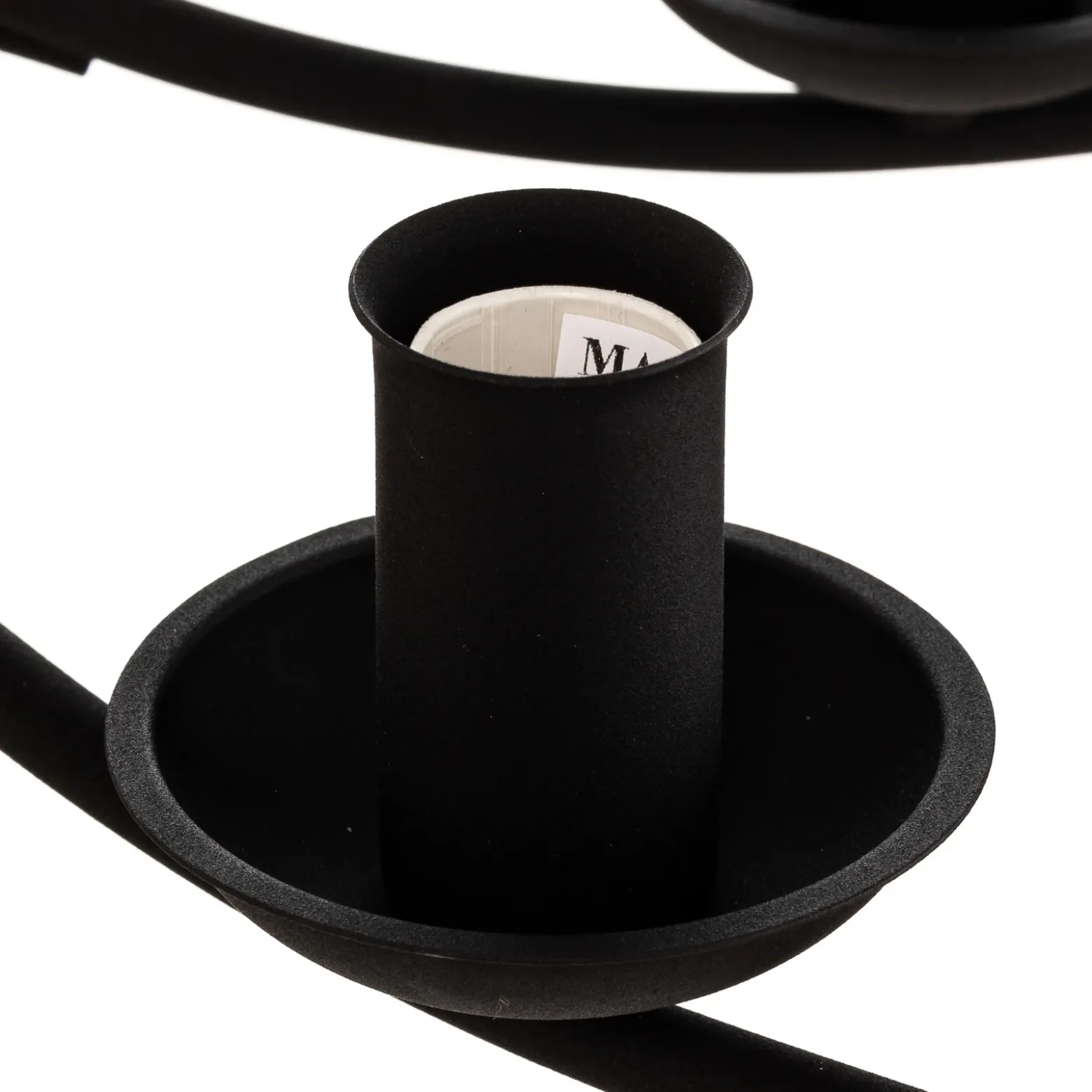 Lámpara de araña Kandela, 8 luces, negro