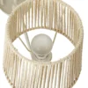 Lámpara de araña Lucande Eugenia, 5 luces, cable, Ø 65 cm, beige