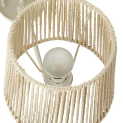 Lámpara de araña Lucande Eugenia, 5 luces, cable, Ø 65 cm, beige