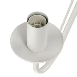 Lámpara de araña Malbo, blanca, metal, 8 luces, E14
