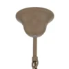 Lámpara de araña Mauro, beige, 7 luces, Ø 62 cm, metal, E14