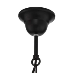 Lámpara de araña Mauro, negra, 7 luces, Ø 62 cm, metal, E14