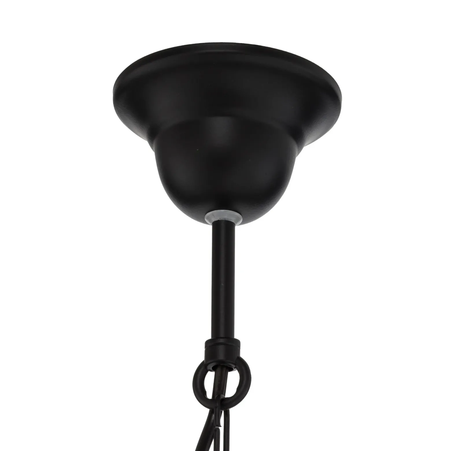Lámpara de araña Mauro, negra, 7 luces, Ø 62 cm, metal, E14