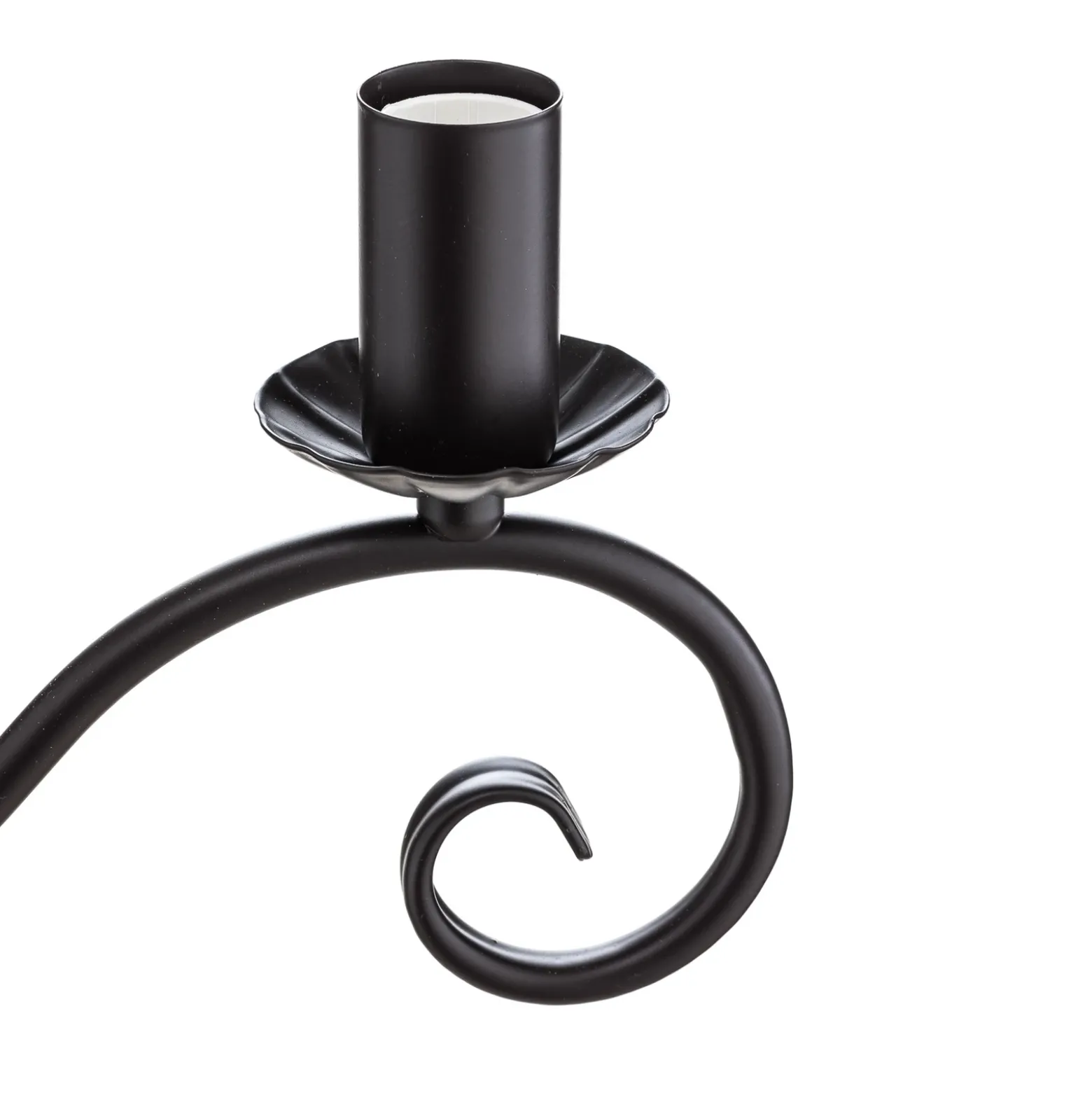 Lámpara de araña Mauro, negra, 5 luces, Ø 62 cm, metal, E14