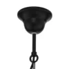 Lámpara de araña Mauro, negra, 7 luces, Ø 62 cm, metal, E14