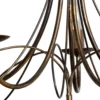 Lámpara de araña Milvia, 5 luces, color bronce, metal