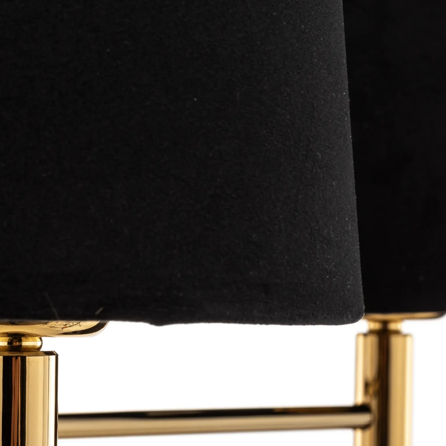 Lámpara de araña Polo, 3 luces, negro/latón oscuro