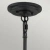 Lámpara de araña Silas, negro, 6 luces, Ø72,3cm