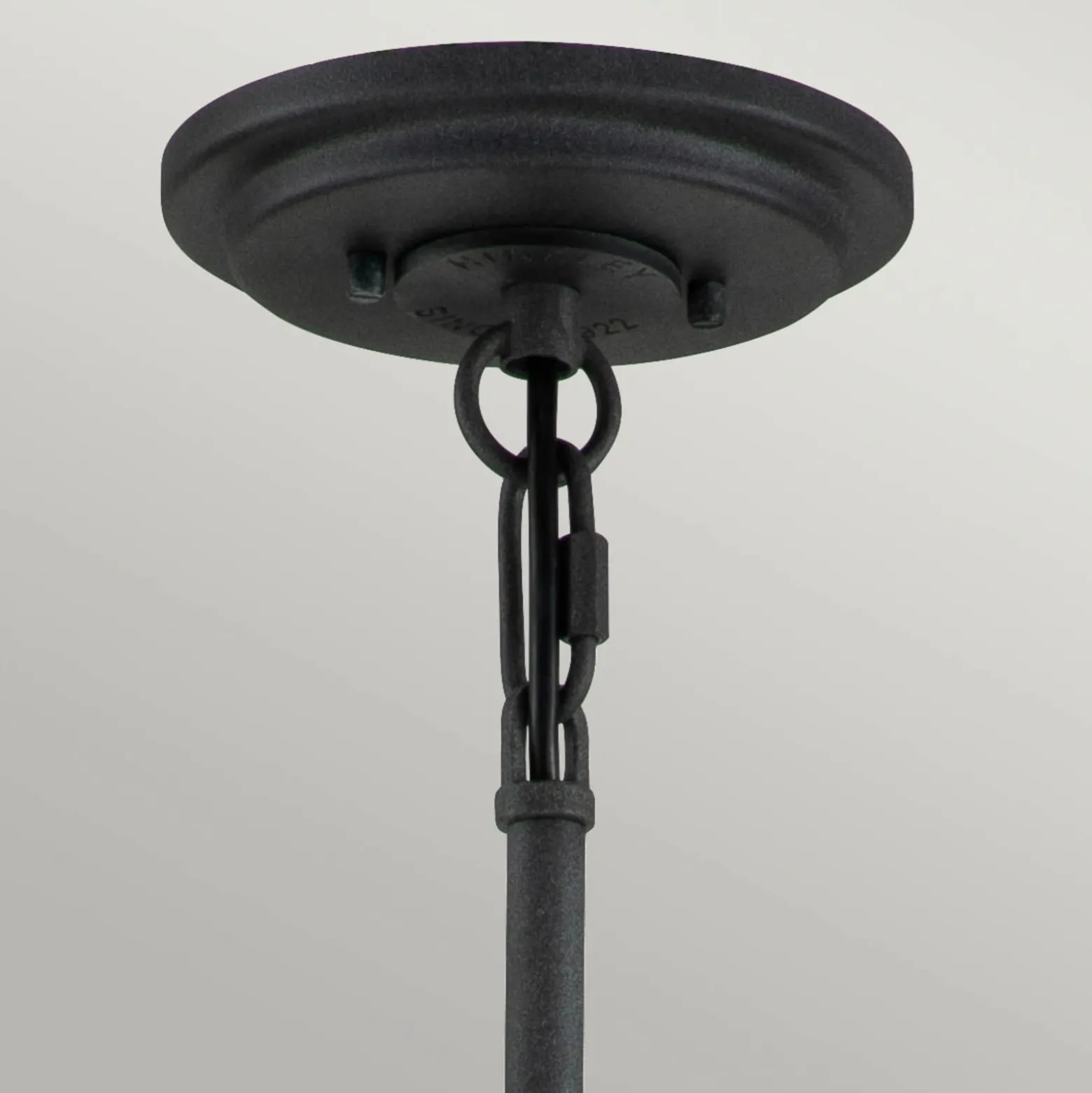 Lámpara de araña Silas, negro, 6 luces, Ø72,3cm