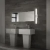 Lámpara de espejo cuarto de baño Klak Brilo, cromo, 47 cm