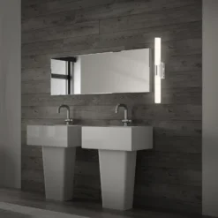 Lámpara de espejo cuarto de baño Klak Brilo, cromo, 47 cm