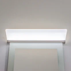 Lámpara de espejo LED Angela plana, IP44, 50 cm