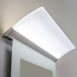 Lámpara de espejo LED Angela plana, IP44, 50 cm