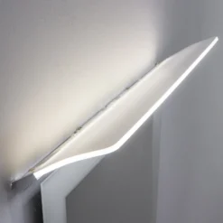 Lámpara de espejo LED Angela plana, IP44, 50 cm