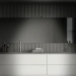 Lámpara de espejo LED Dun Brilo, IP44, ancho 60 cm