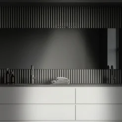 Lámpara de espejo LED Dun Brilo, IP44, ancho 30 cm