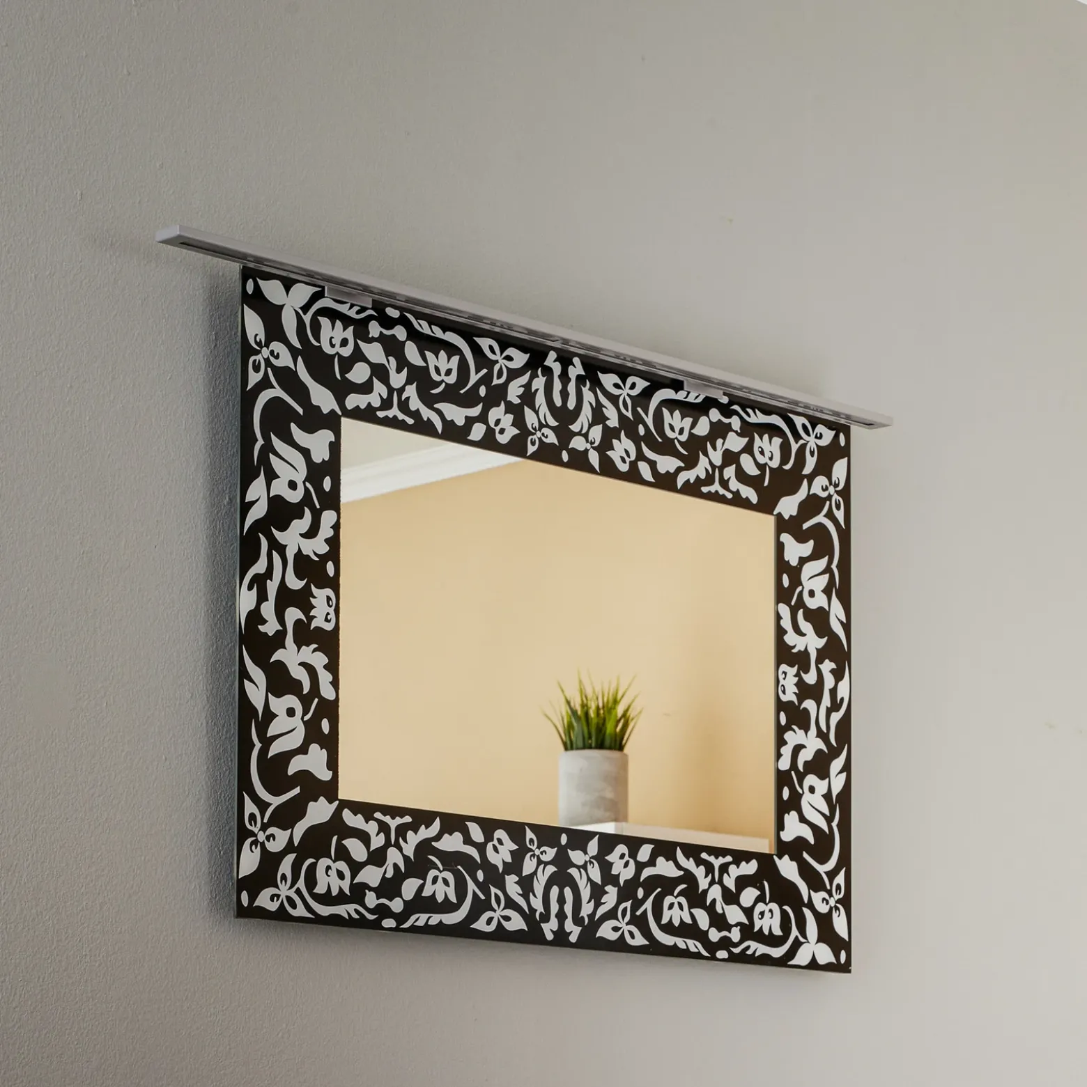 Lámpara de espejo LED Espelho 80 cm aluminio 4.000 K