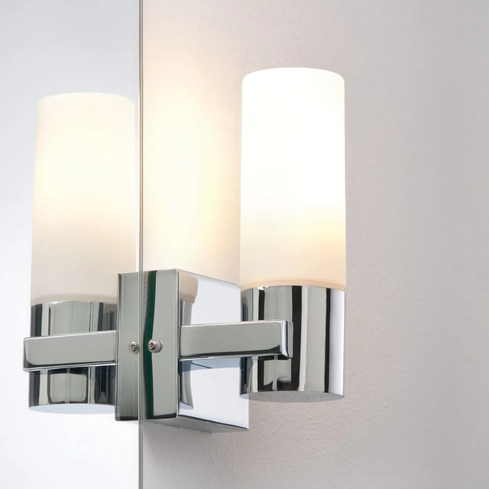 Lámpara de espejo LED Gemini de Paulmann, cromada, juego de 2 unidades,
