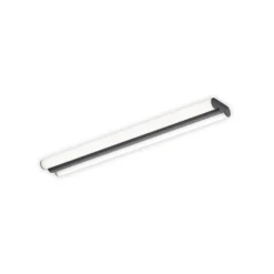 Lámpara de espejo LED Helestra LOOM, longitud 60 cm, negro, IP44