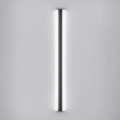 Lámpara de espejo LED Helestra LOOM, longitud 90 cm, negro, IP44