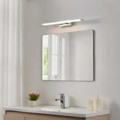 Lámpara de espejo LED inteligente EGLO connect Tabiano-Z, 60,5 cm, cromada