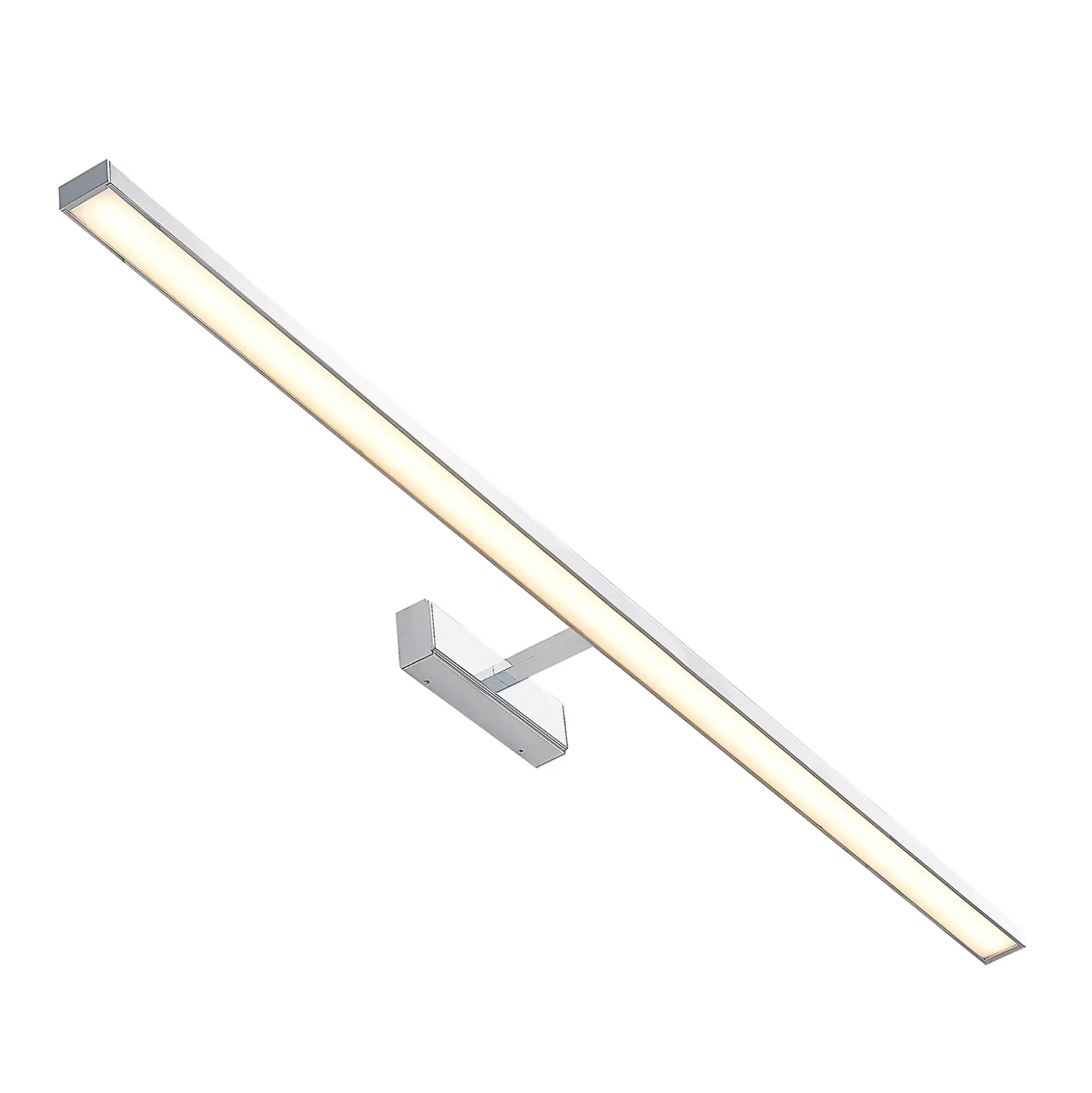 Lámpara de espejo LED Jukka de Lindby, 120 cm, cromo, metal, IP44