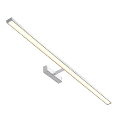Lámpara de espejo LED Jukka de Lindby, 120 cm, cromo, metal, IP44