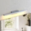 Lámpara de espejo LED Lindby Alenia, 60 cm, cromo, aluminio, IP44