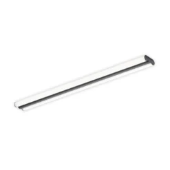 Lámpara de espejo LED LOOM de Helestra, longitud 120 cm, negro, IP44