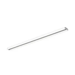 Lámpara de espejo LED LOOM de Helestra, longitud 120 cm, cromada, IP44