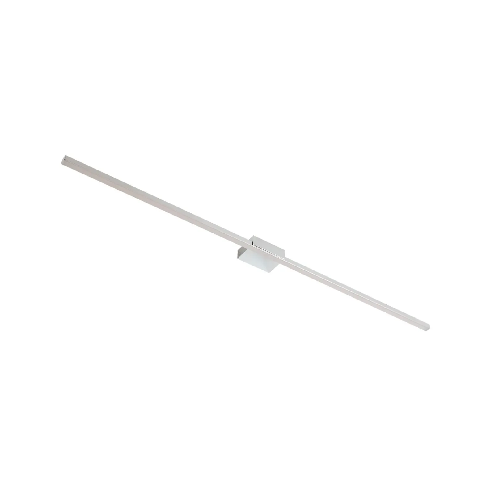 lámpara de espejo LED Lucande Kivana, cromada, metal, 120 cm, IP44