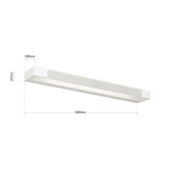 Lámpara de espejo LED Marilyn, blanco, 60 cm