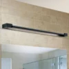 Lámpara de espejo LED Marilyn en negro, ancho 90cm