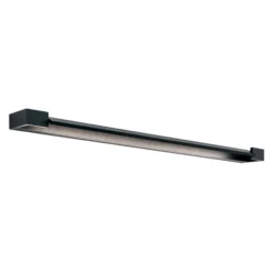 Lámpara de espejo LED Marilyn en negro, ancho 90cm