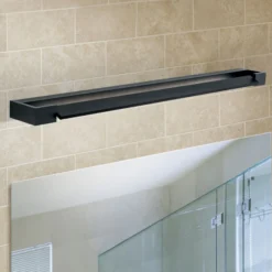 Lámpara de espejo LED Marilyn en negro, ancho 90cm