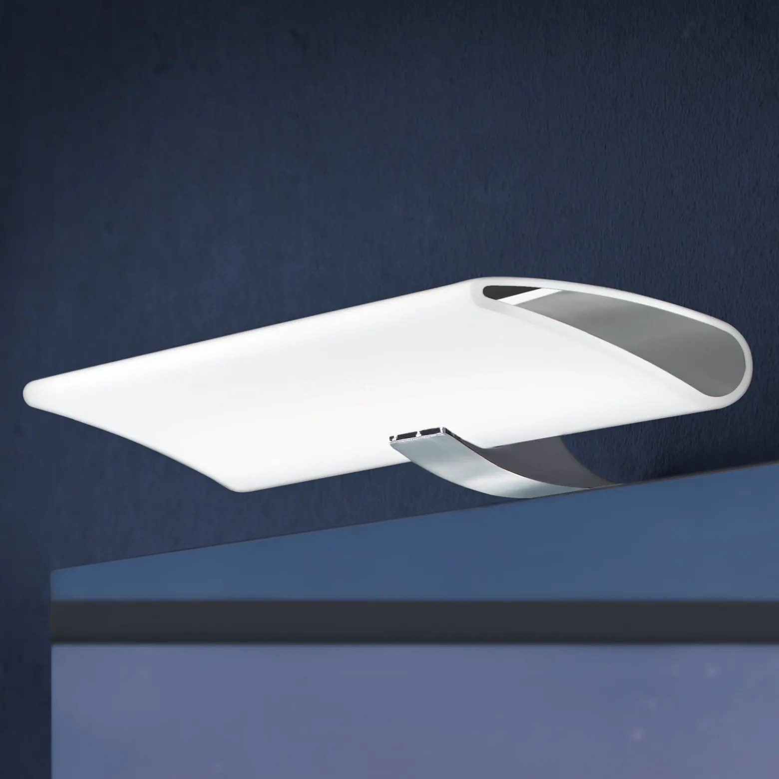 Lámpara de espejo LED Miracle en cromo, 30 cm