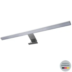 Lámpara de espejo LED Mira, 60 cm de ancho, cromada, metal, 4000 K