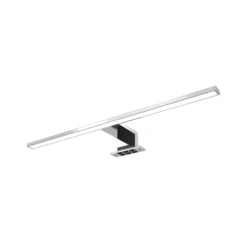 Lámpara de espejo LED Mira, 60 cm de ancho, cromada, metal, 4000 K