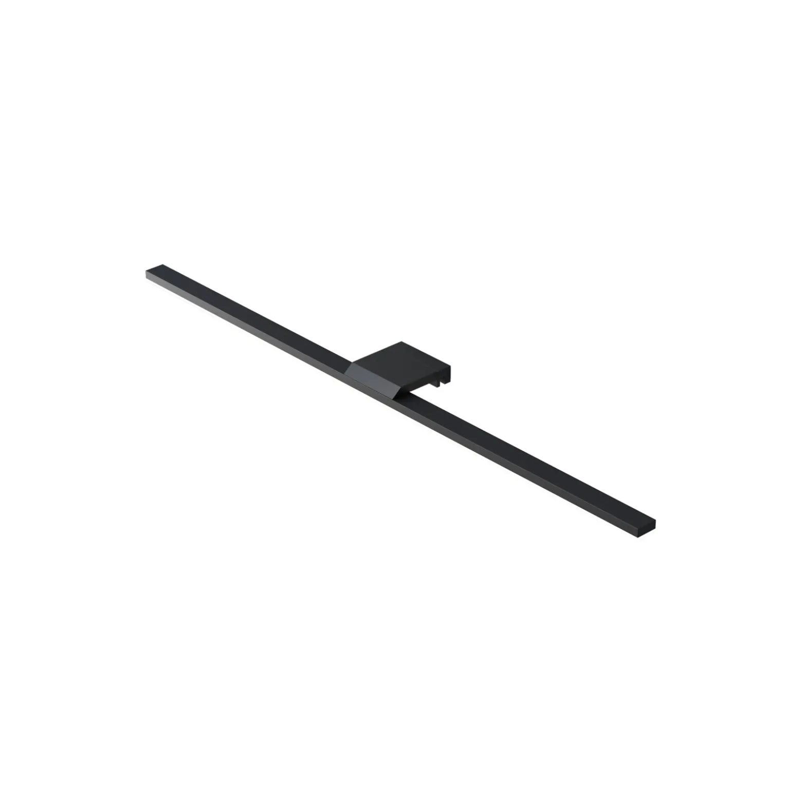 Lámpara de espejo LED Triga IP44 negro 60cm, 3.000K