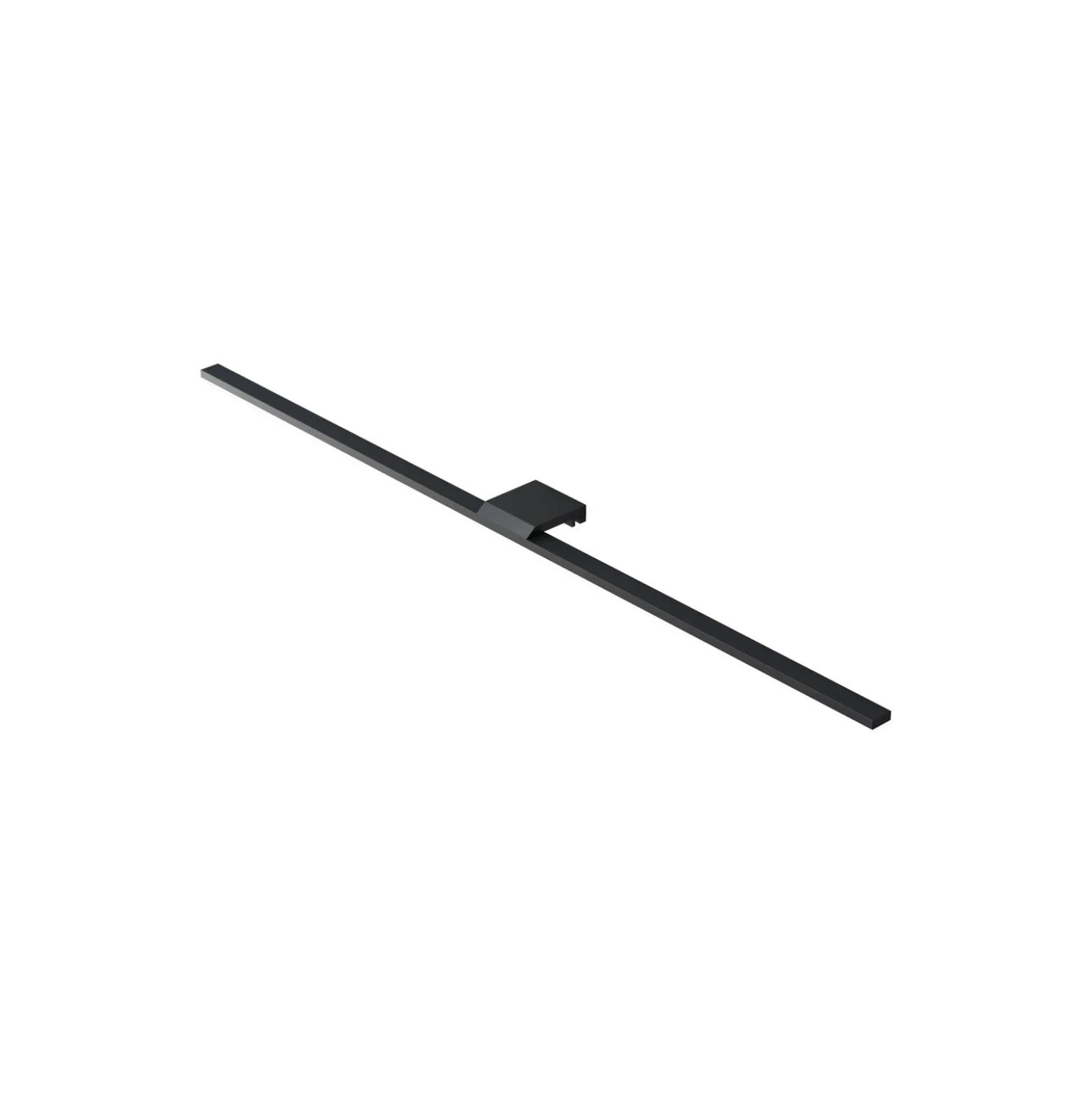 Lámpara de espejo LED Triga IP44 negro 80cm, 4.000K