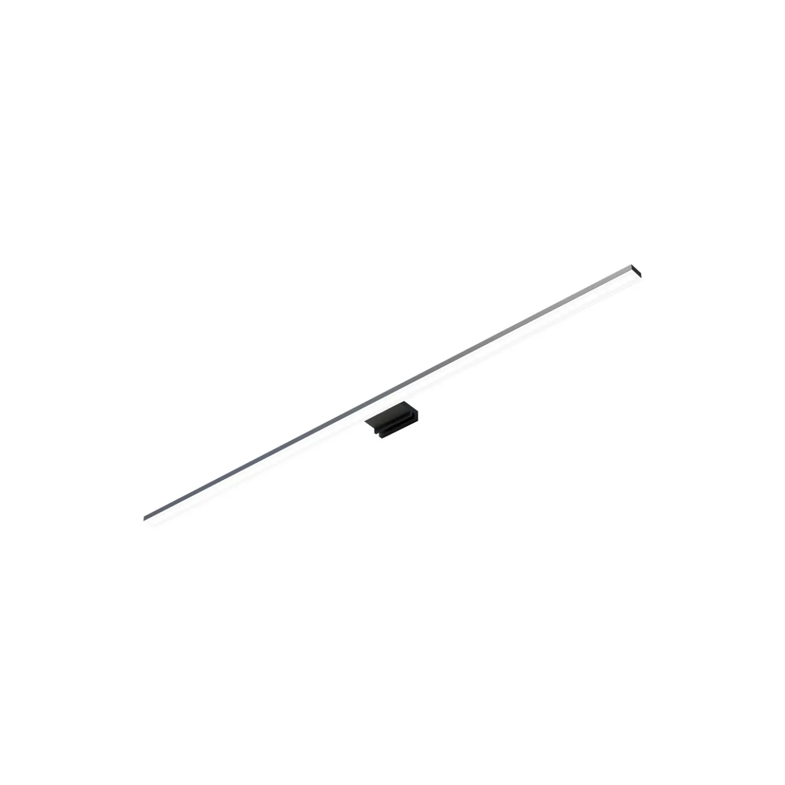 Lámpara de espejo LED Triga IP44 negro 80cm, 4.000K