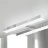 Lámpara de espejo LED Veronica, ancho 30 cm, cromo
