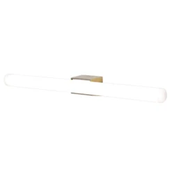 Lámpara de espejo LED Visagist, latón antiguo