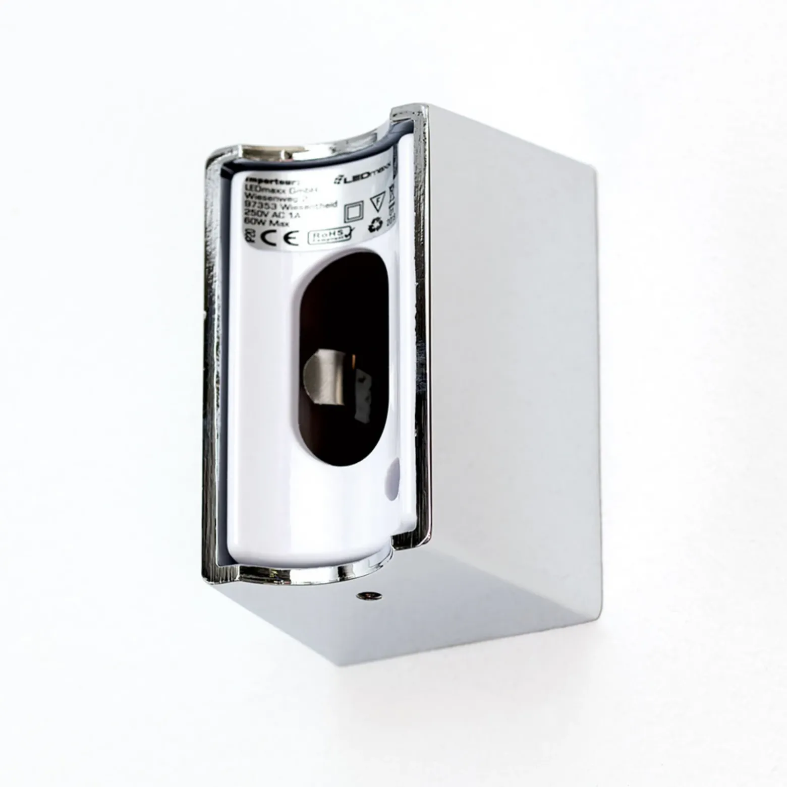 Lámpara de espejo LED Visagist, soporte cromo