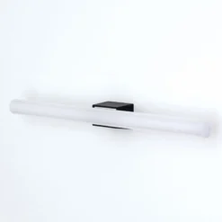 Lámpara de espejo LED Visagist, soporte negro
